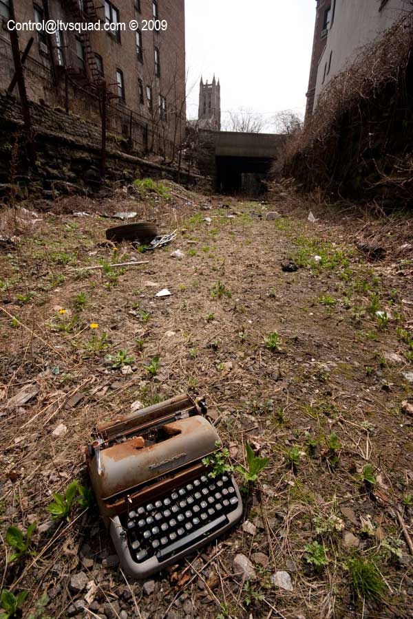 Typing it up in the trash fill