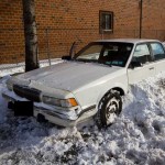 Digging out of the snow, Greenpoint, Brooklyn. 2009