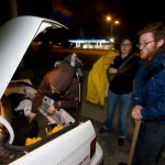 Unloading equipment on an actual rescue mission. Bronx, NY. 2008