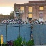 Greenpoint Terminal Warehouses – Post-fire sunset.