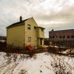 The Laurel Hill Houses, demolished to make way for the new Kosciuszko Bridge