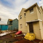 The Laurel Hill Houses, demolished to make way for the new Kosciuszko Bridge