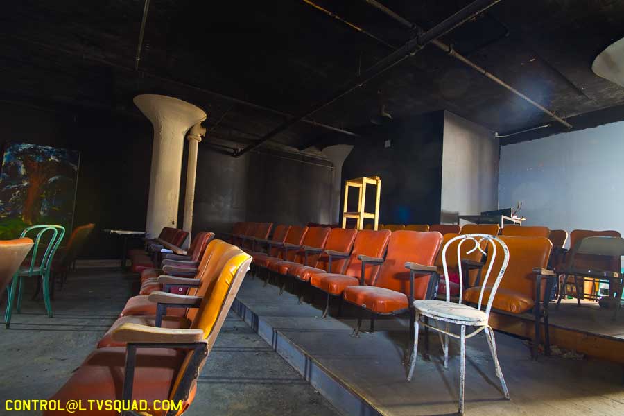 Abandoned theater inside 'the space'