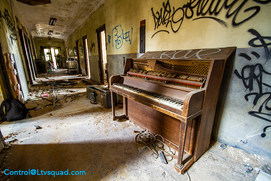 Dead Piano on the first floor